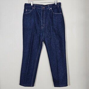 Levi's 619 VTG Jeans Mens 38x30 (27) Dark Blue Orange Tab Straight Rigid Denim